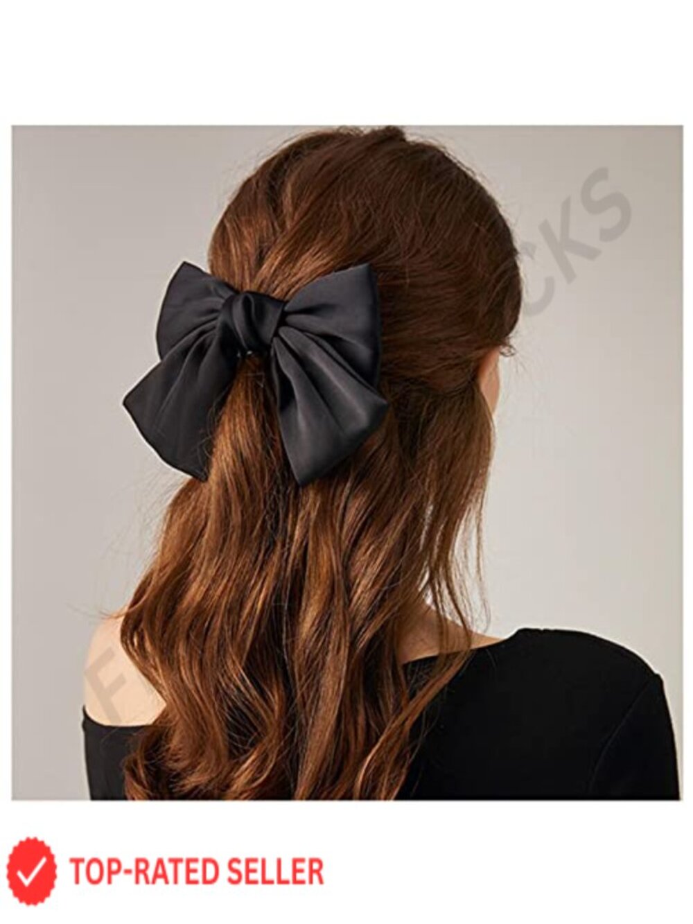 Handmade Satin Bow Hair Clip Retro Silk Claw Barrette